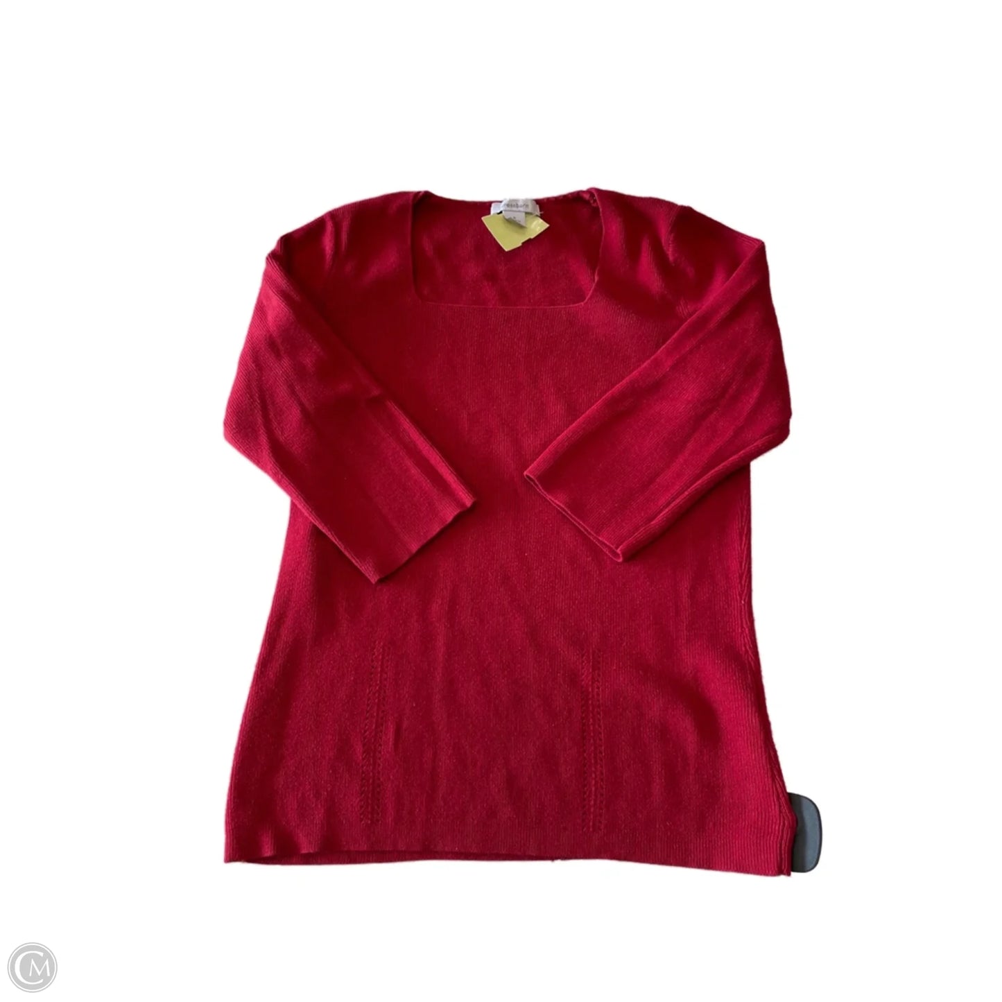 Top Long Sleeve By Dressbarn In Red, Size: S