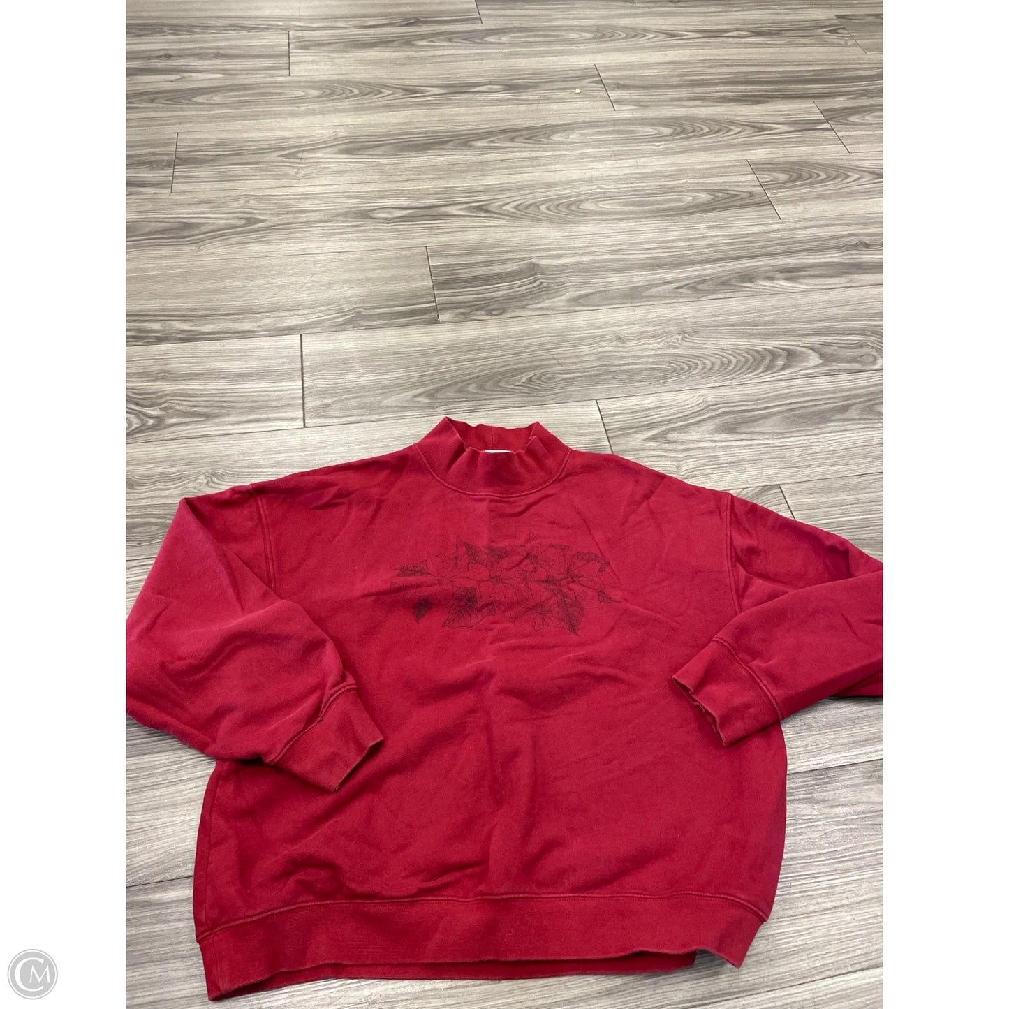 Sweatshirt Crewneck By American Eagle In Red, Size: M