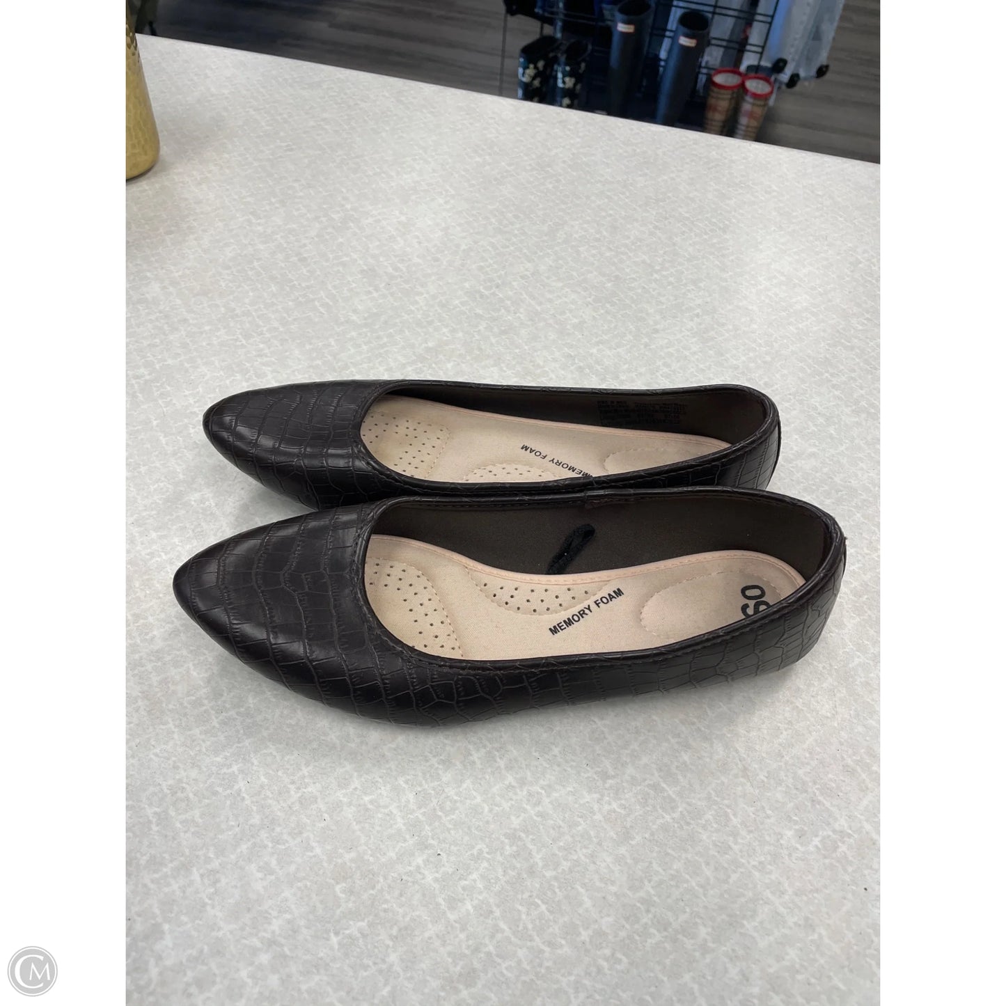 Shoes Flats By So In Animal Print, Size: 8