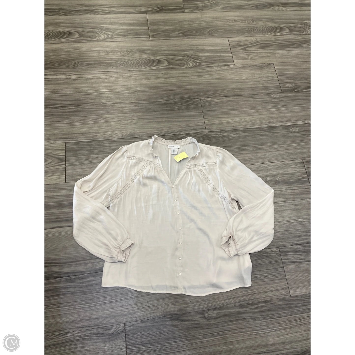 Top Long Sleeve By Cupcakes And Cashmere In White, Size: M