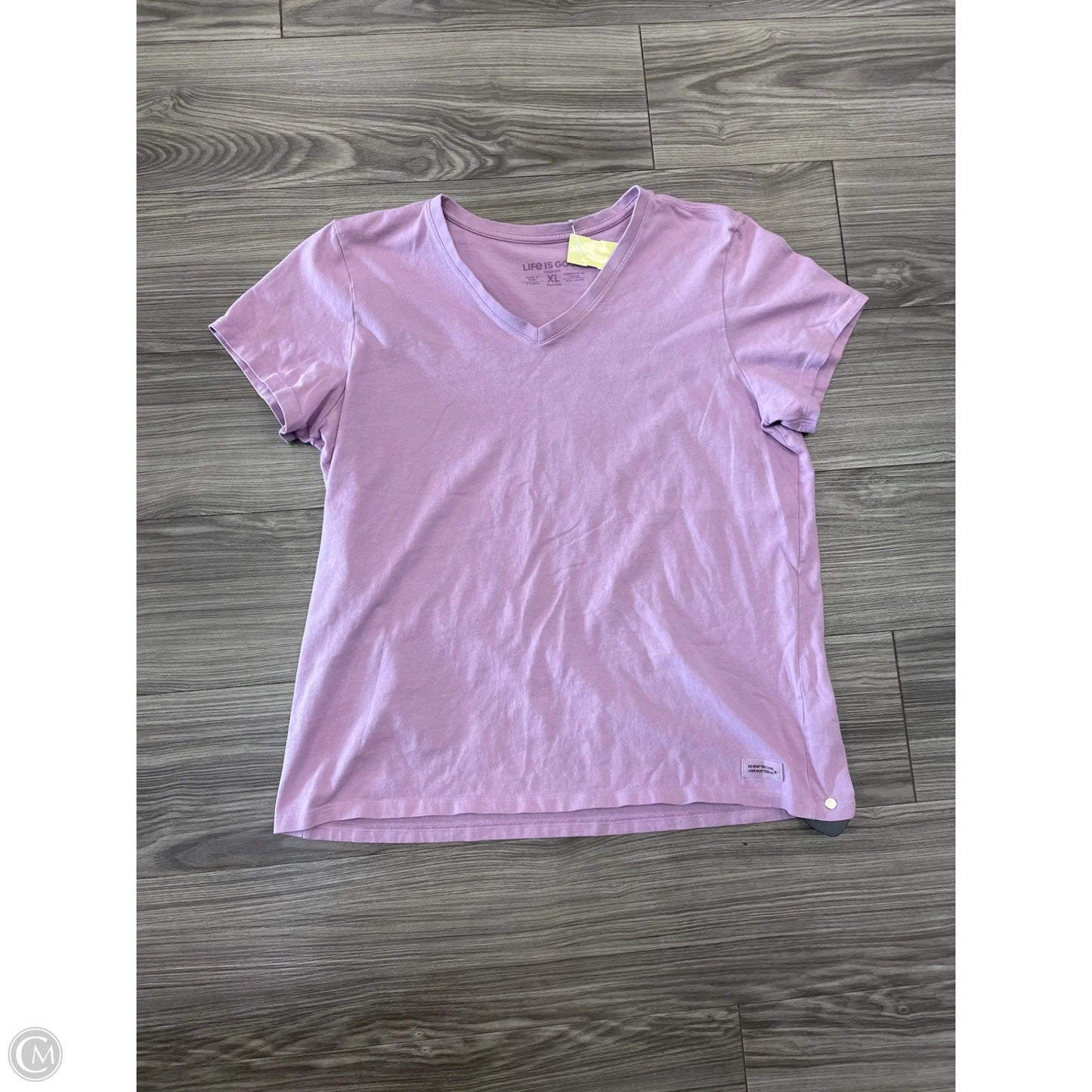 Top Short Sleeve By Life Is Good In Purple, Size: Xl