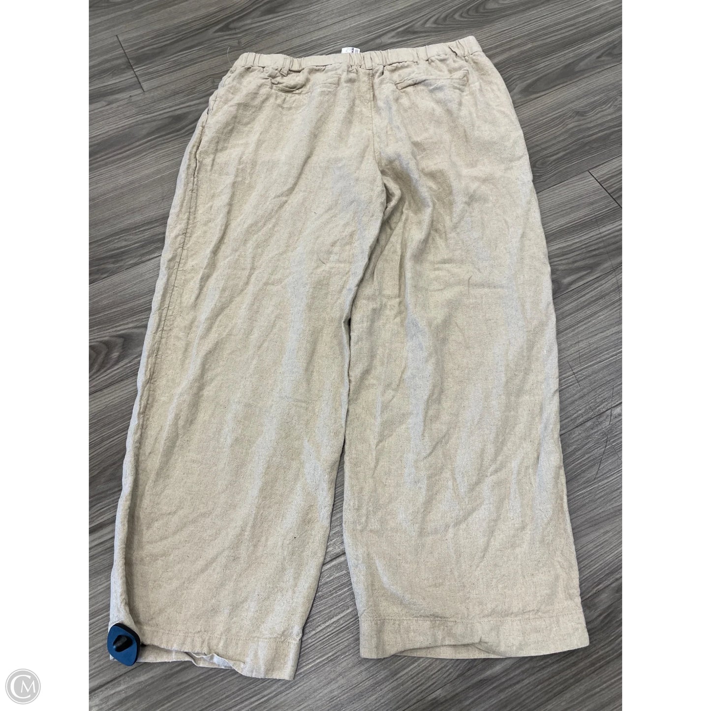 Pants Linen By A New Day In Beige, Size: 16