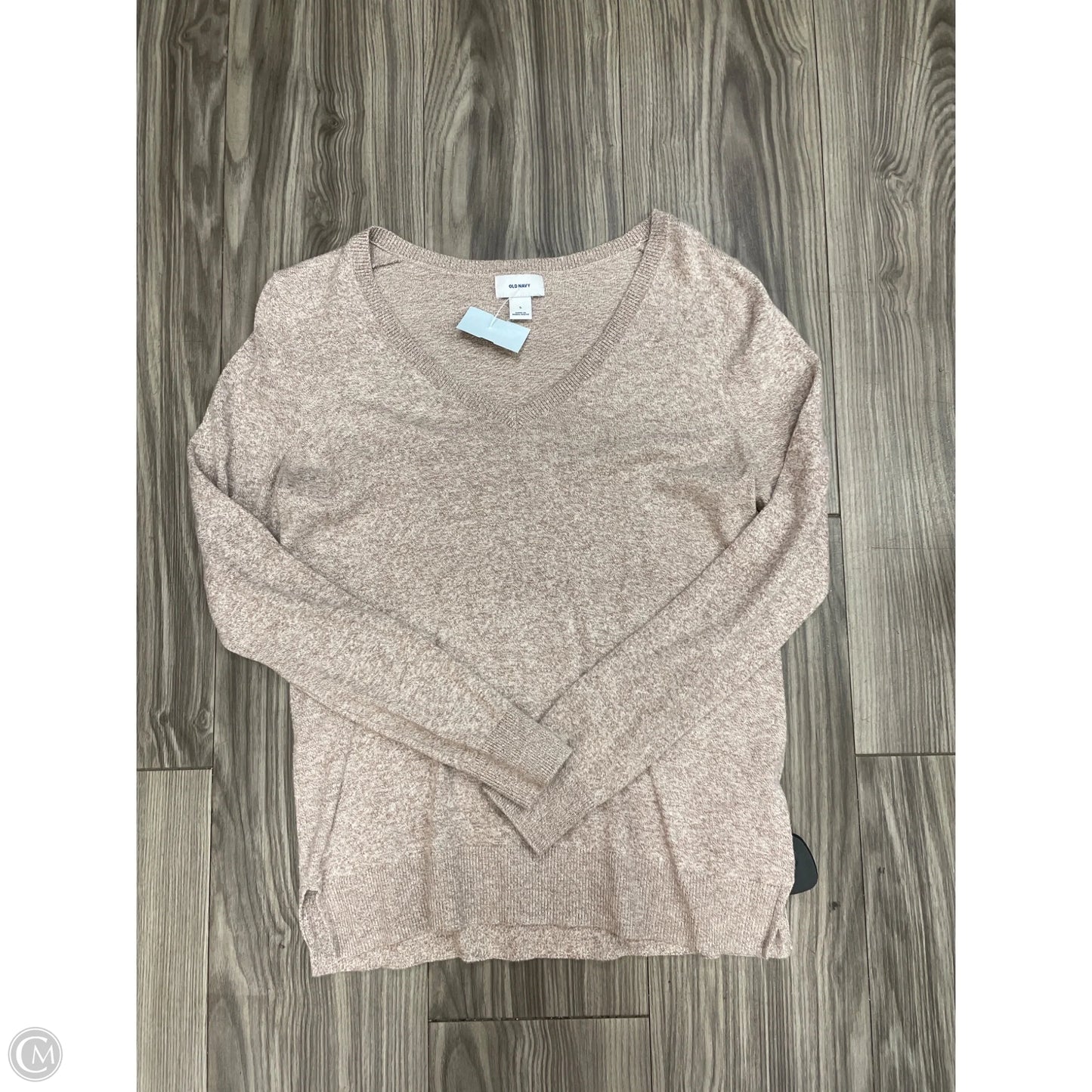 Top Long Sleeve By Old Navy In Cream, Size: S