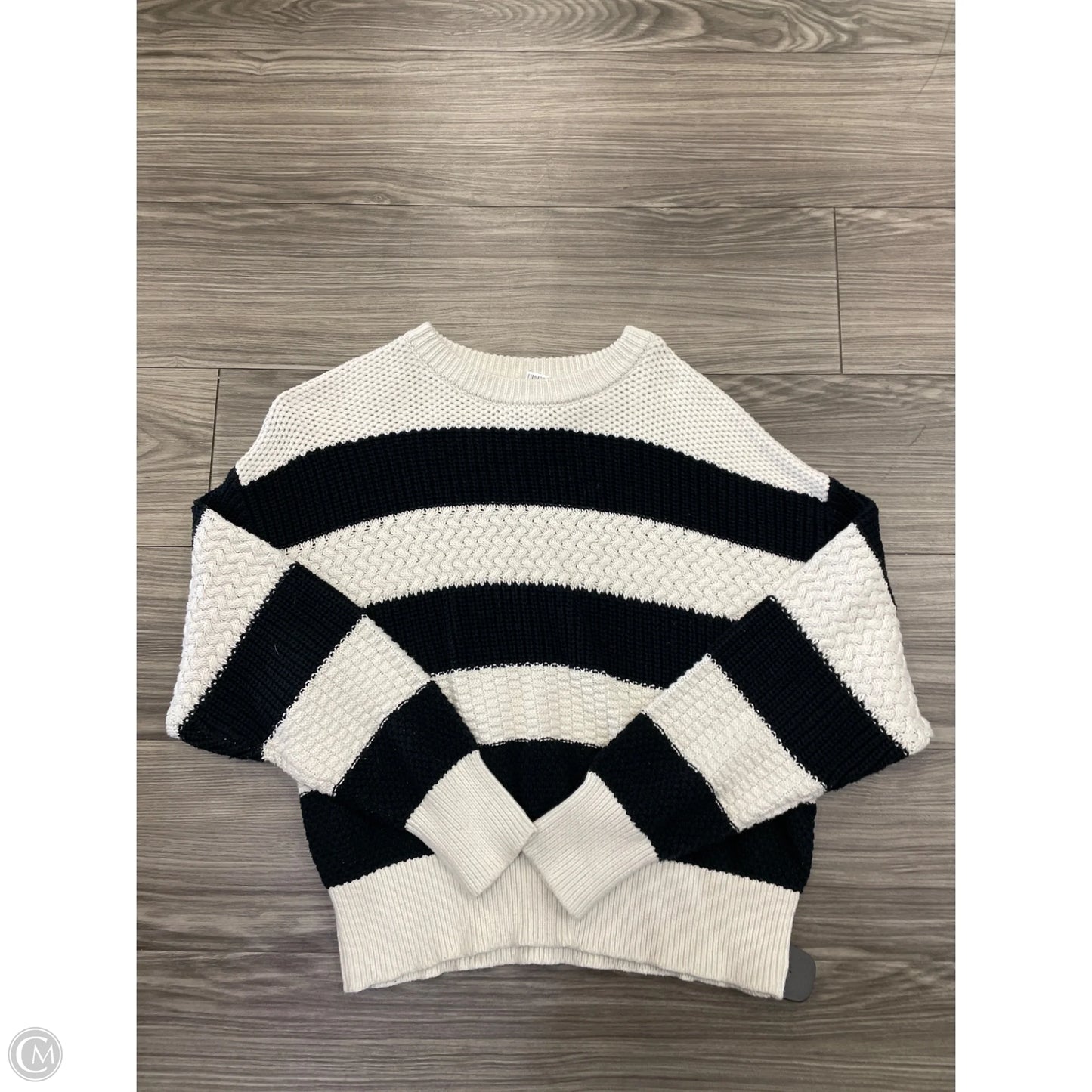 Sweater By A New Day In Striped Pattern, Size: L