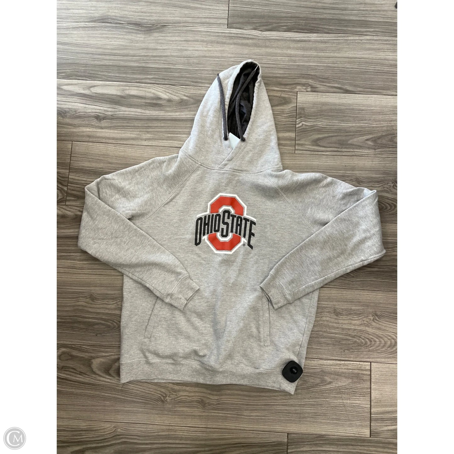 Sweatshirt Hoodie By Clothes Mentor In Grey, Size: L