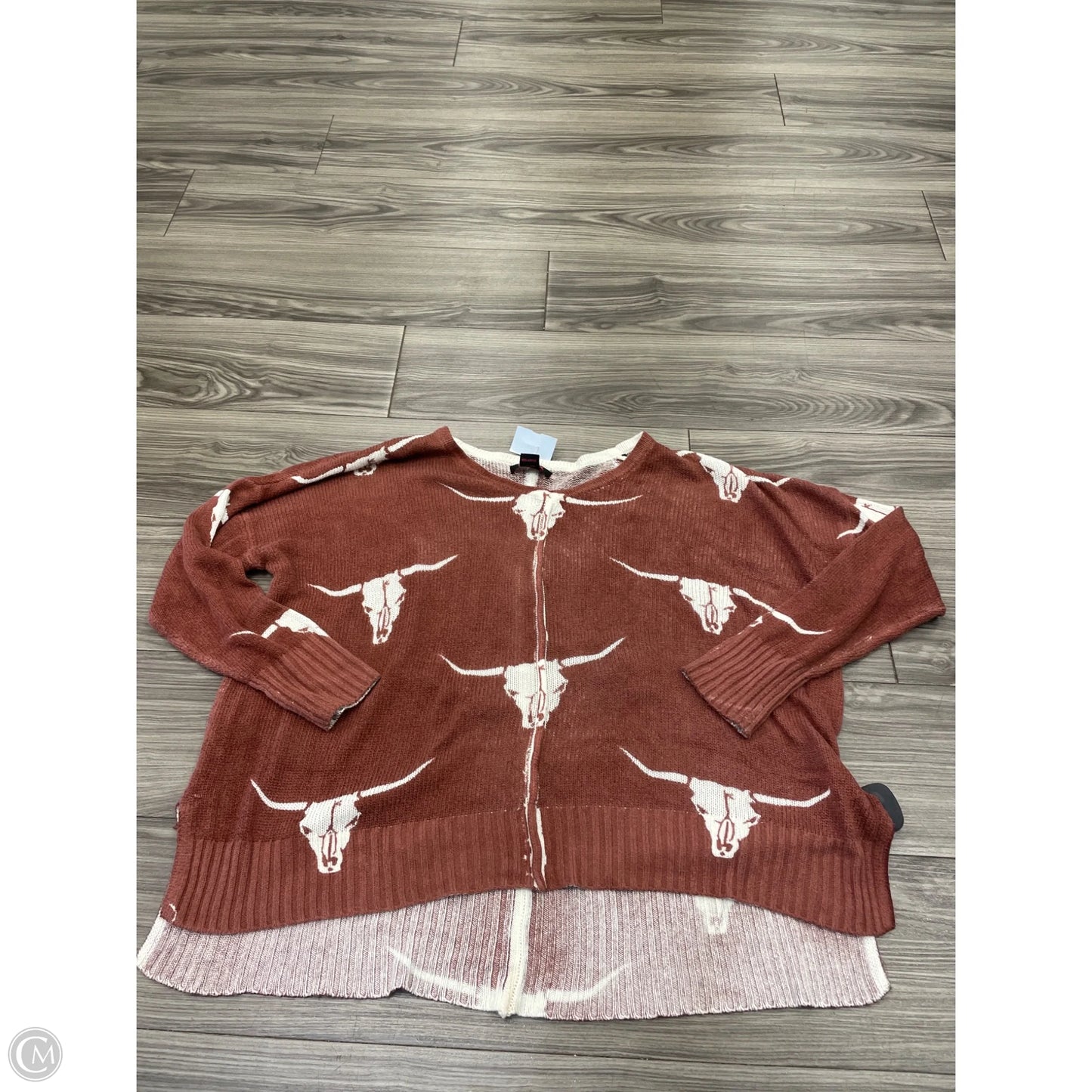 Sweater By Rock & Roll In Maroon, Size: Xl
