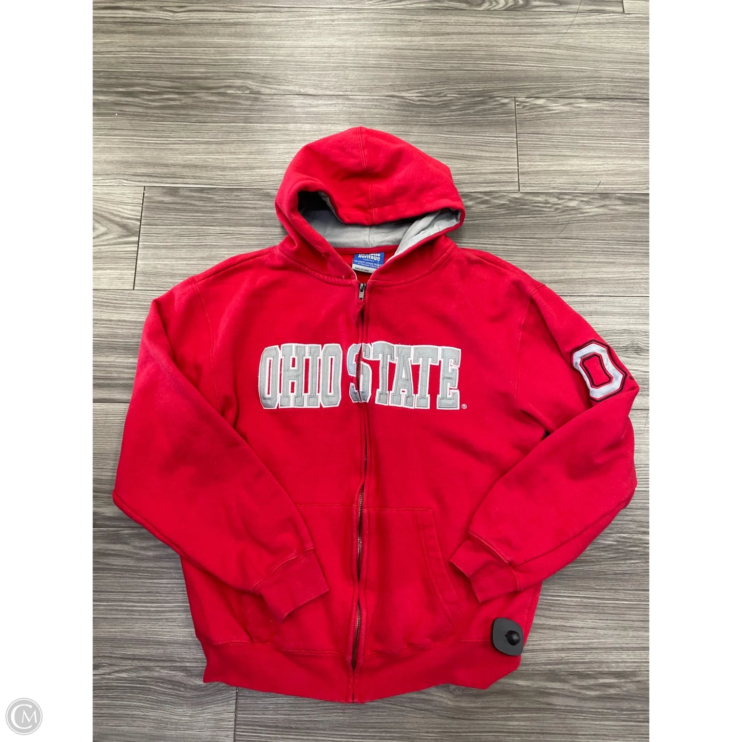 Sweatshirt Hoodie By Clothes Mentor In Red, Size: L