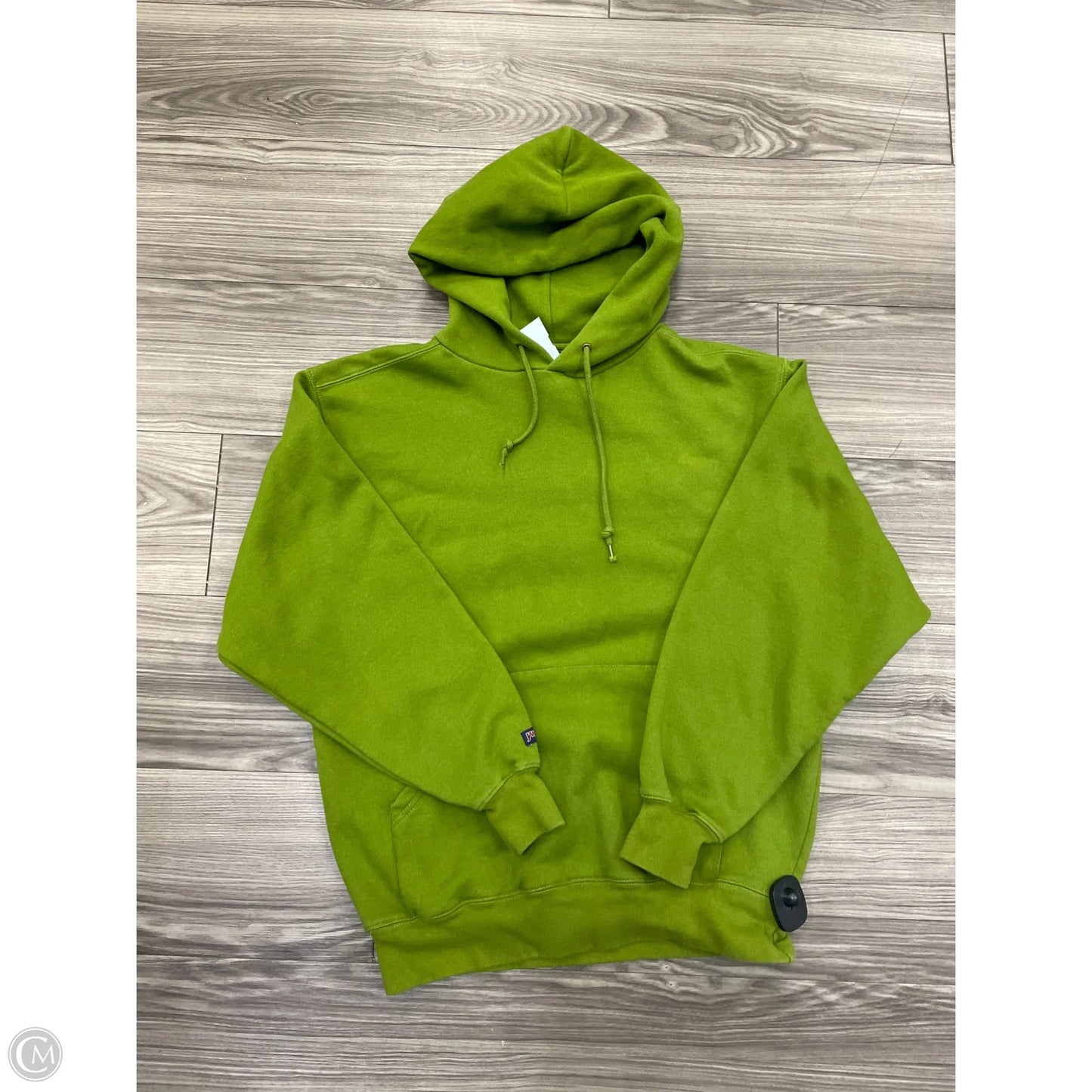 Sweatshirt Hoodie By Jansport In Green, Size: M