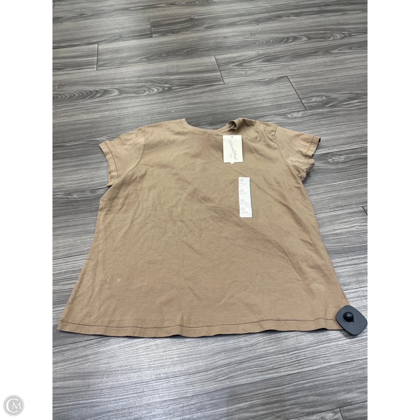 Top Short Sleeve By Universal Thread In Brown, Size: M