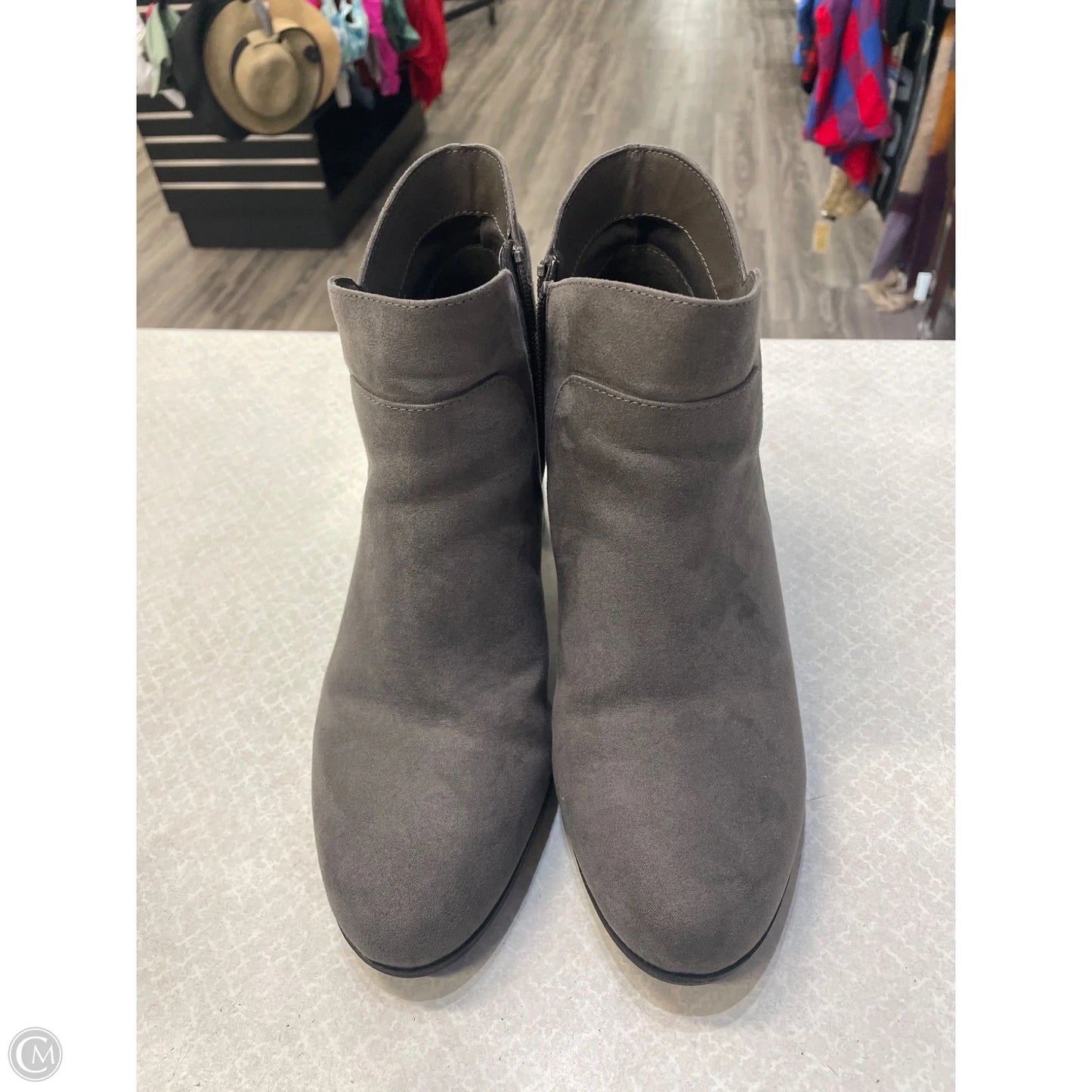 Boots Ankle Heels By Giani Bernini In Grey, Size: 11