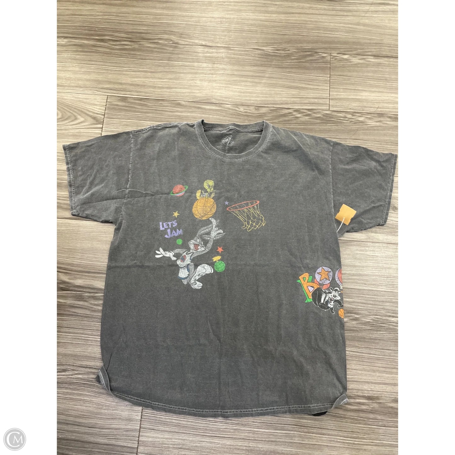Top Short Sleeve By Pacsun In Grey, Size: L