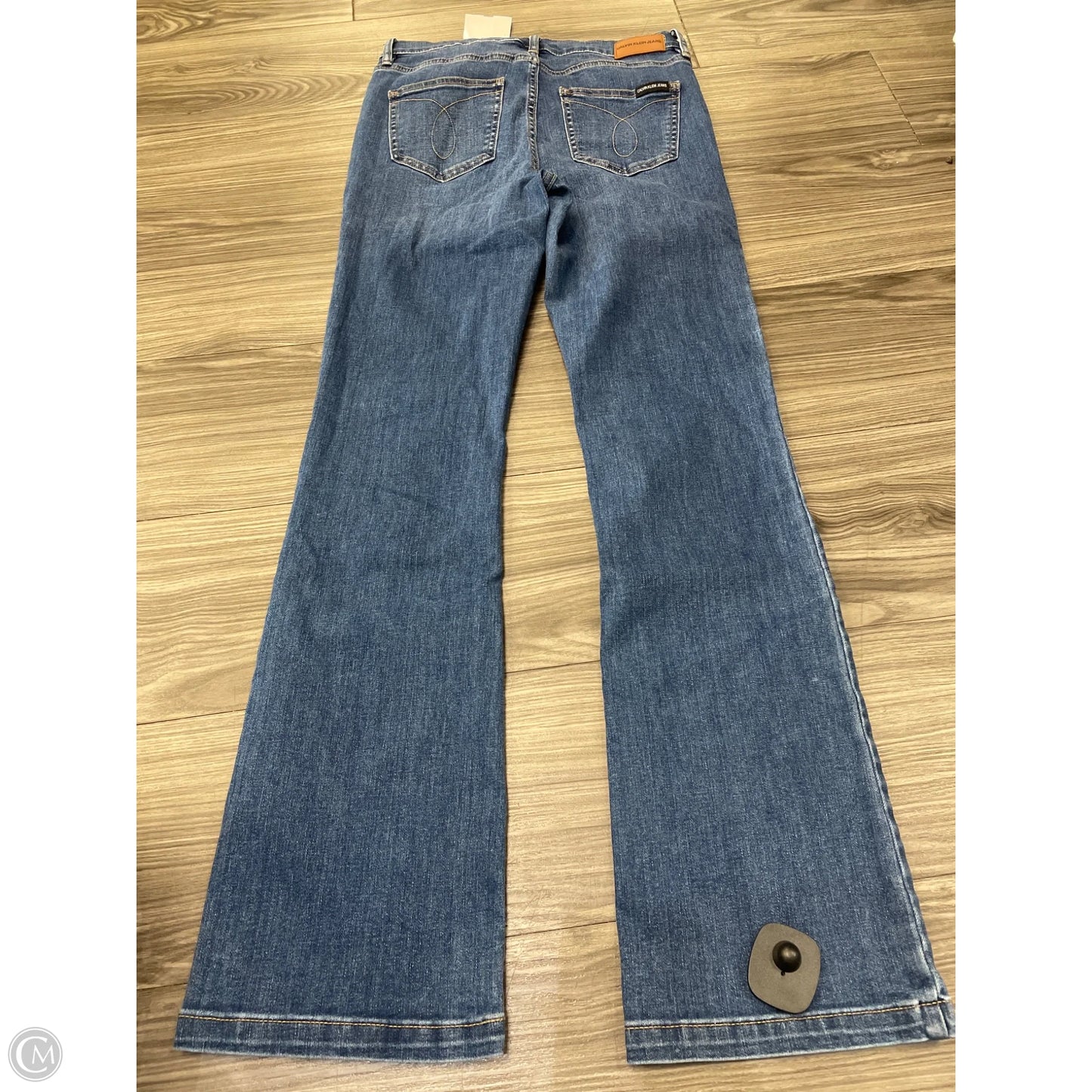 Jeans Boot Cut By Calvin Klein In Blue Denim, Size: 4
