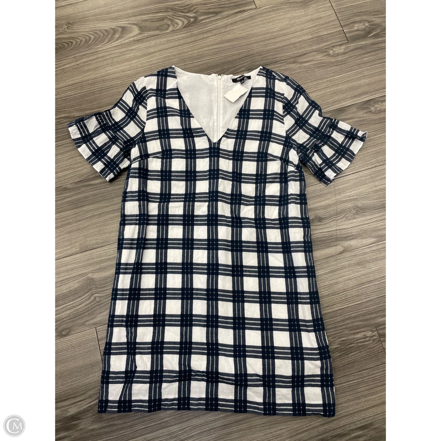 Dress Casual Short By Madewell In Plaid Pattern, Size: 4