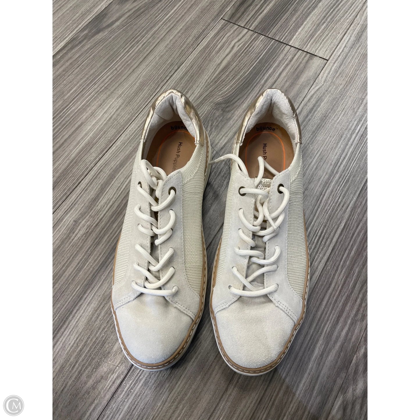 Shoes Athletic By Hush Puppies In Gold, Size: 8