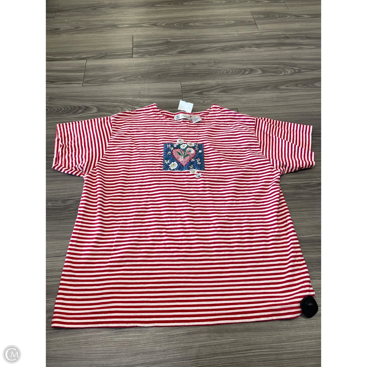 Top Short Sleeve By Clothes Mentor In Red, Size: 2x