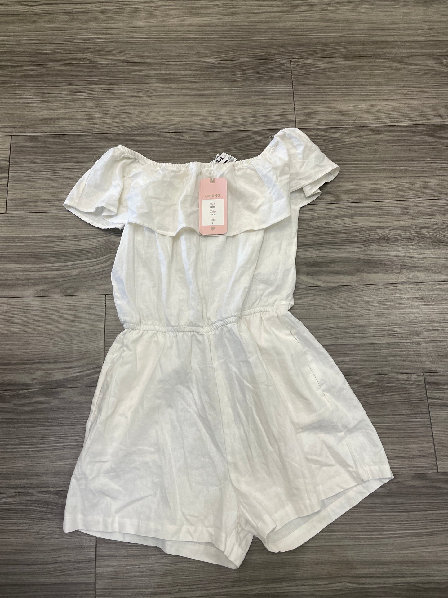 Romper By Ci Sono In White, Size: L