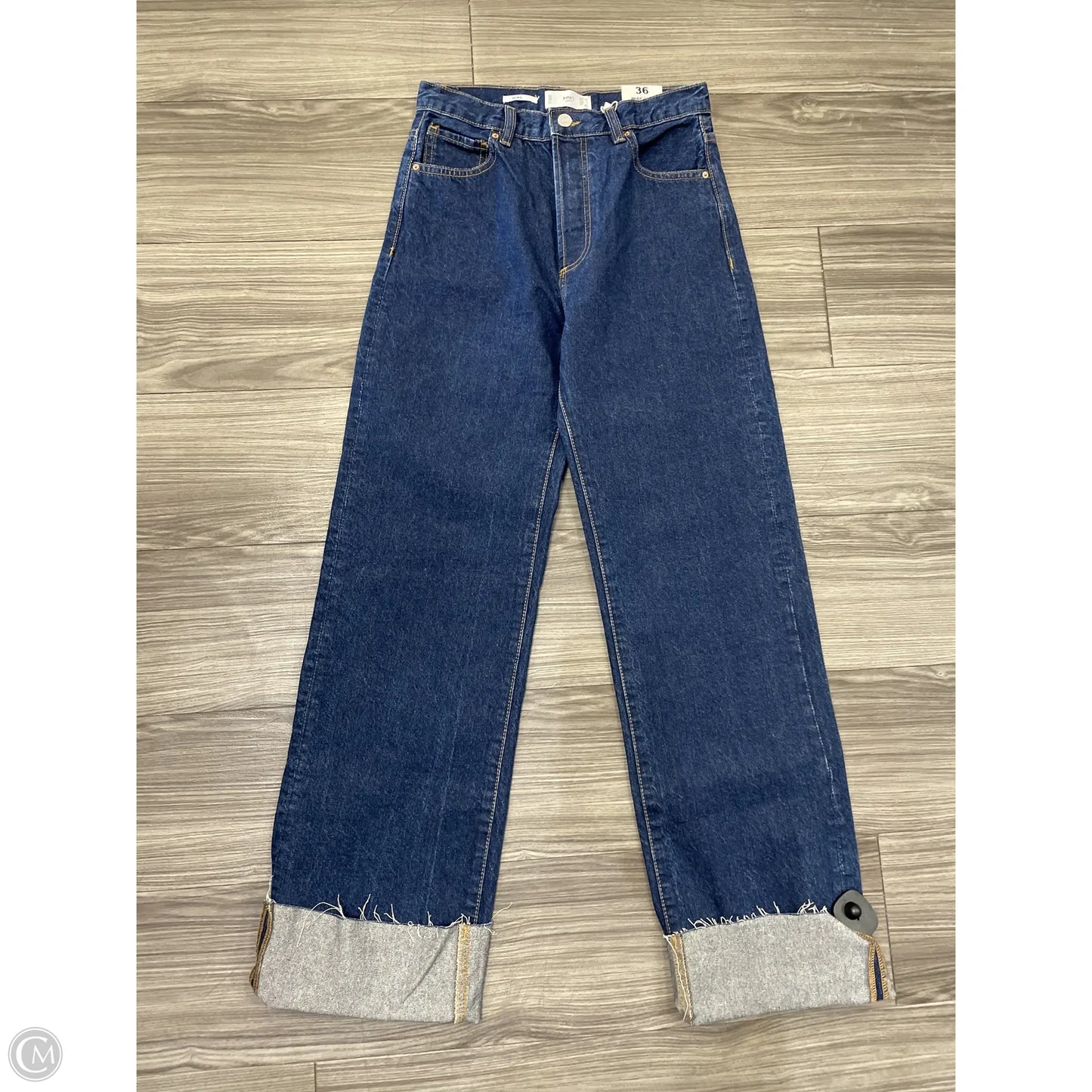Jeans Wide Leg By Mng In Blue, Size: 4