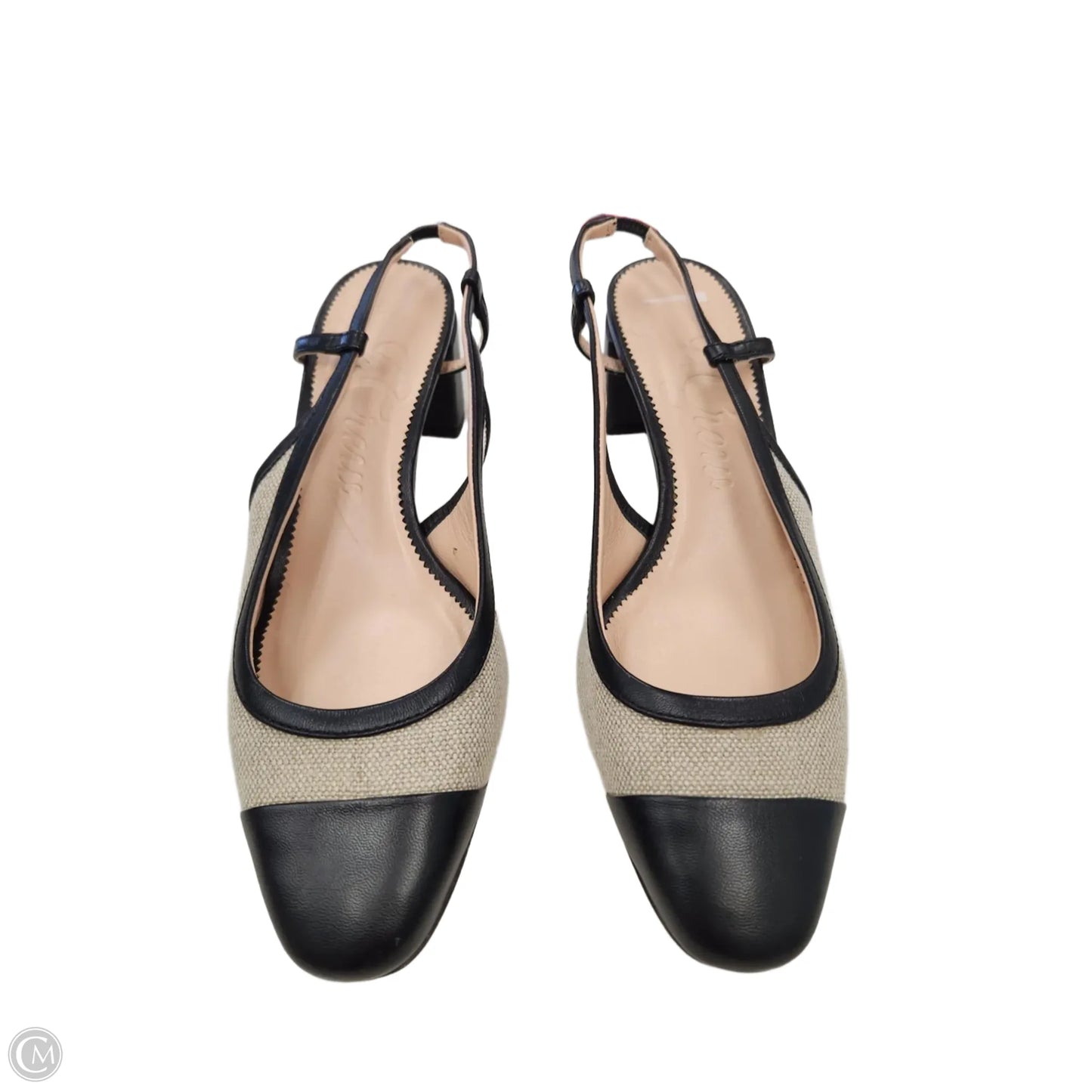 Shoes Heels Kitten By J. Crew In Black & Tan, Size: 7.5