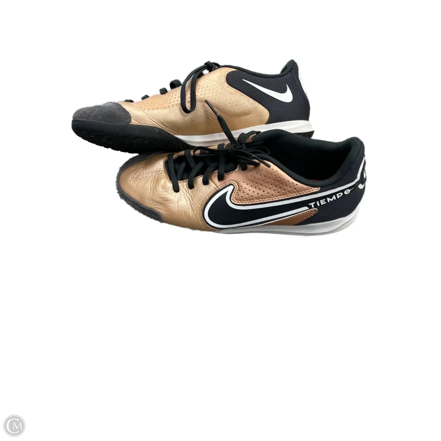 Shoes Athletic By Nike In Black & Gold, Size: 7.5