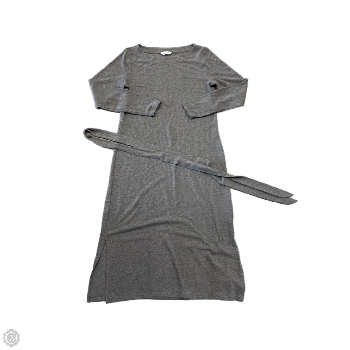 Dress Casual Midi By Time And Tru In Grey, Size: S