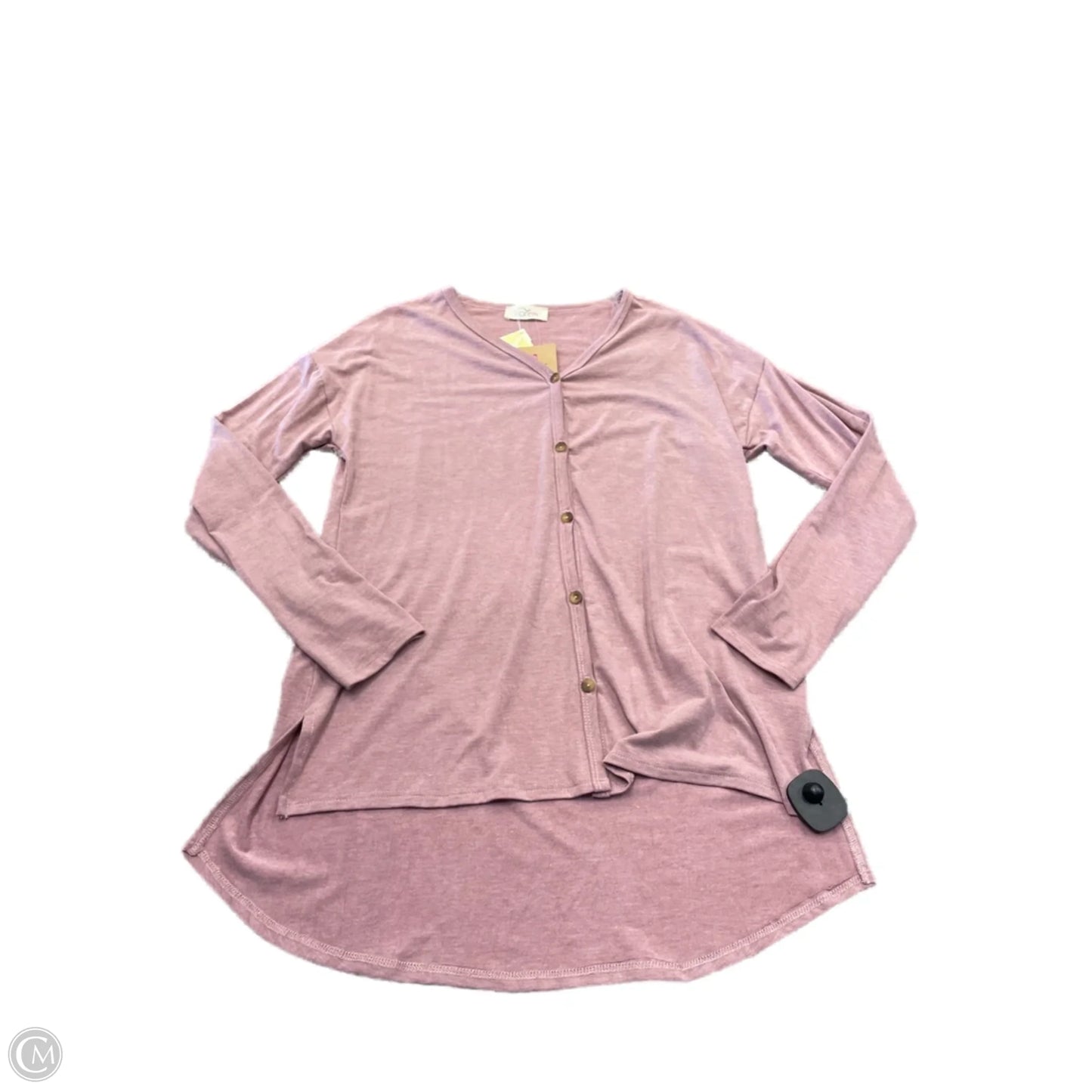 Top Long Sleeve Basic By Clothes Mentor In Pink, Size: S