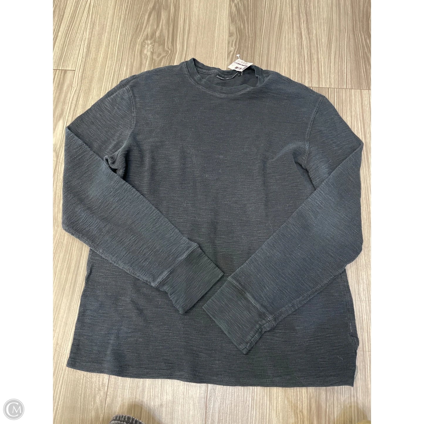 Top Long Sleeve Basic By Apt 9 In Black, Size: M