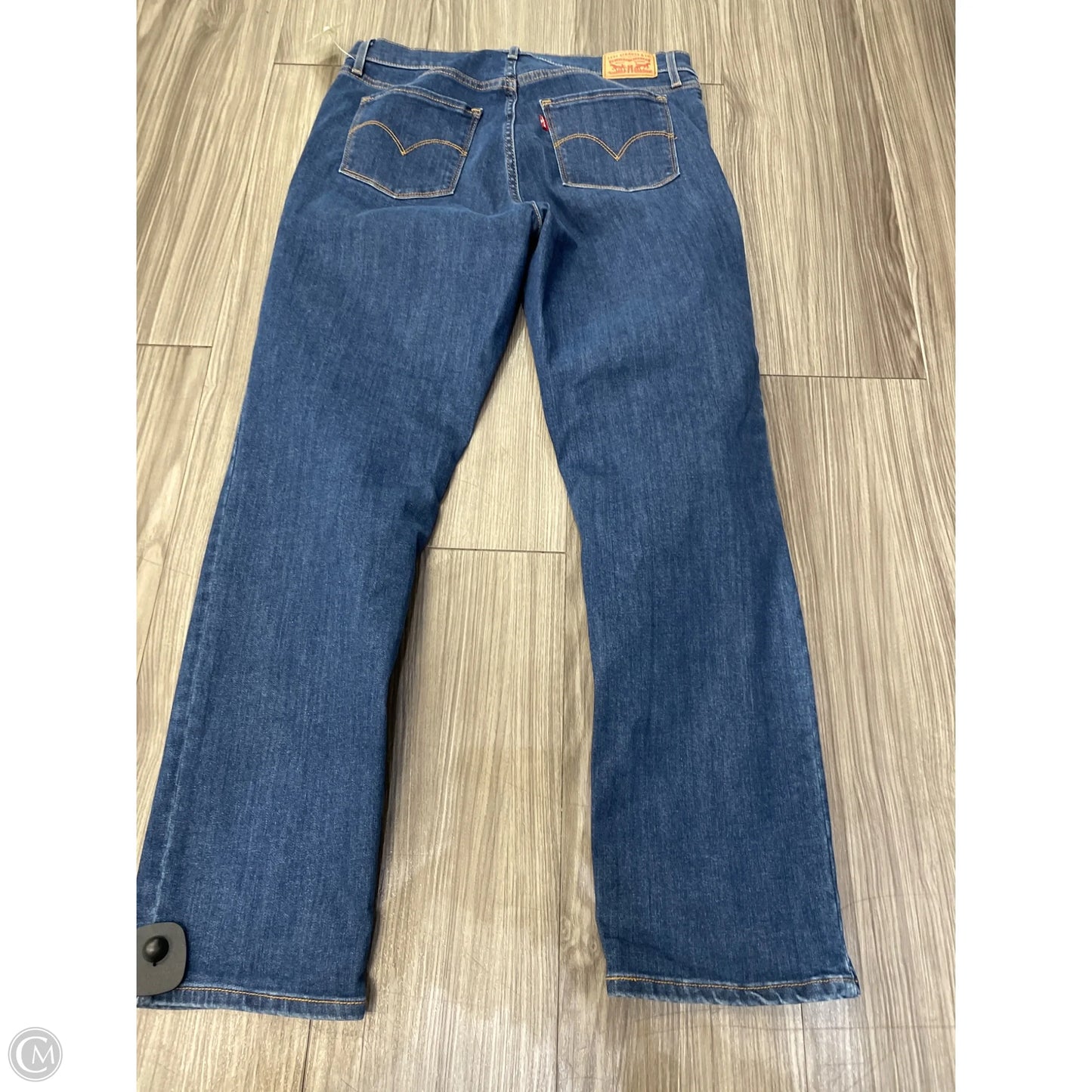 Jeans Straight By Levis In Blue, Size: 12