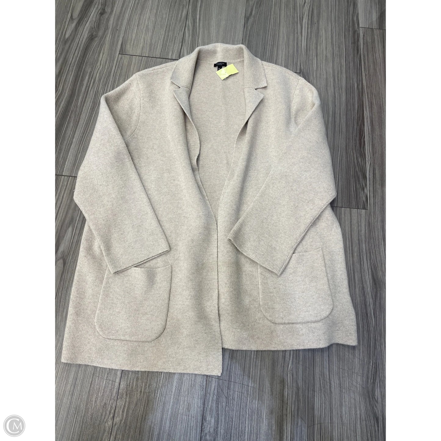 Cardigan By Talbots In Cream, Size: 3x