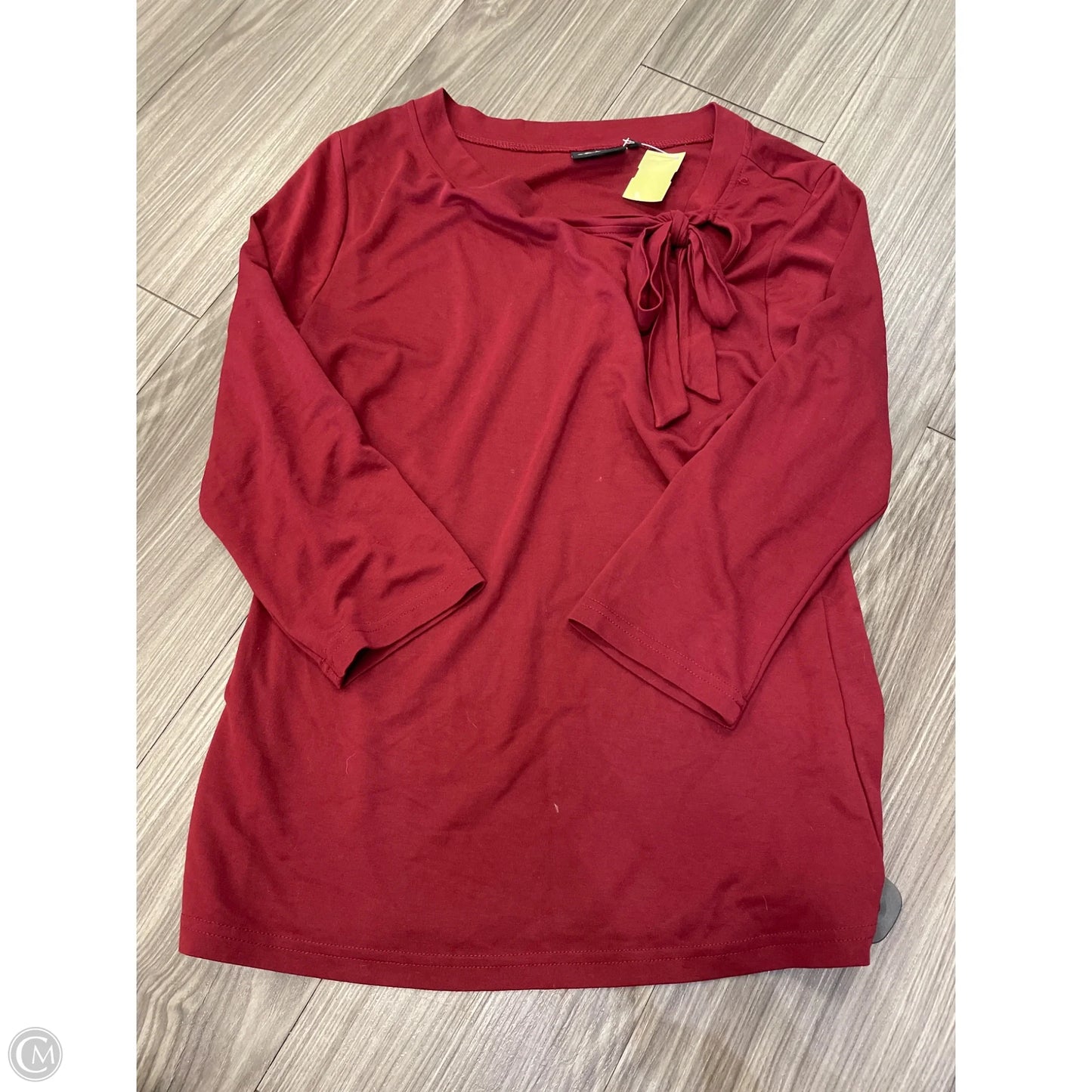 Top Long Sleeve Basic By Clothes Mentor In Red, Size: Xxl