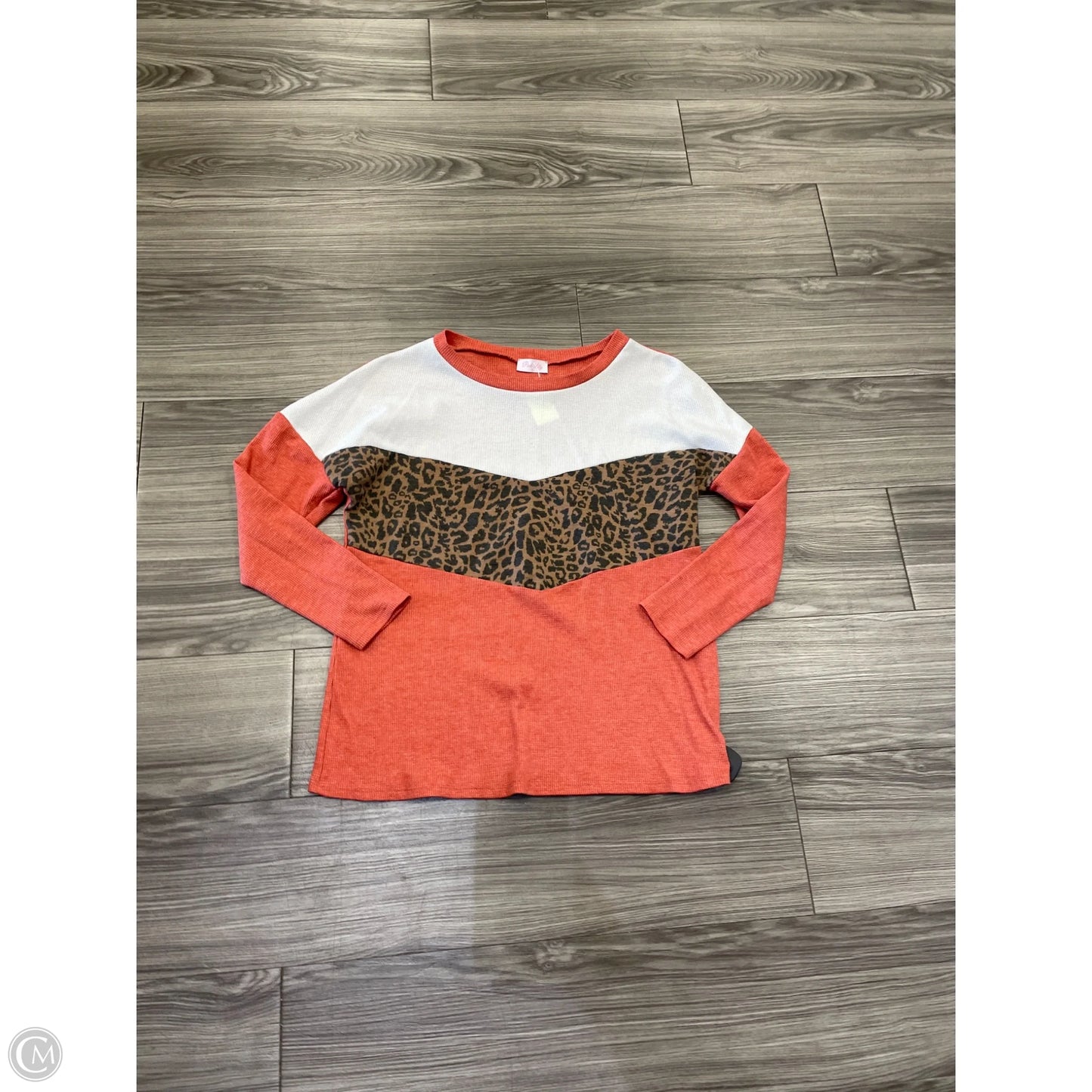 Top Long Sleeve By Pink Lily In Orange, Size: S