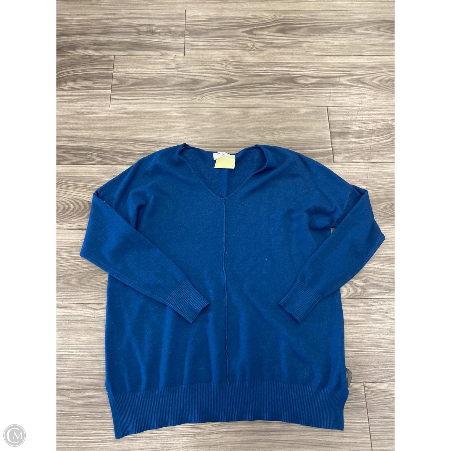 Sweater By Zenana In Blue, Size: L