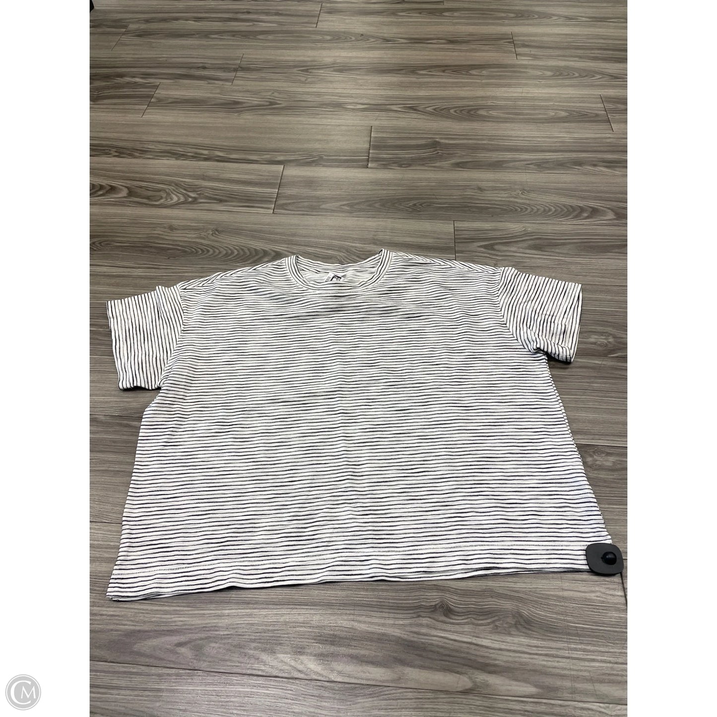 Top Short Sleeve Basic By Old Navy In Striped Pattern, Size: Xxl