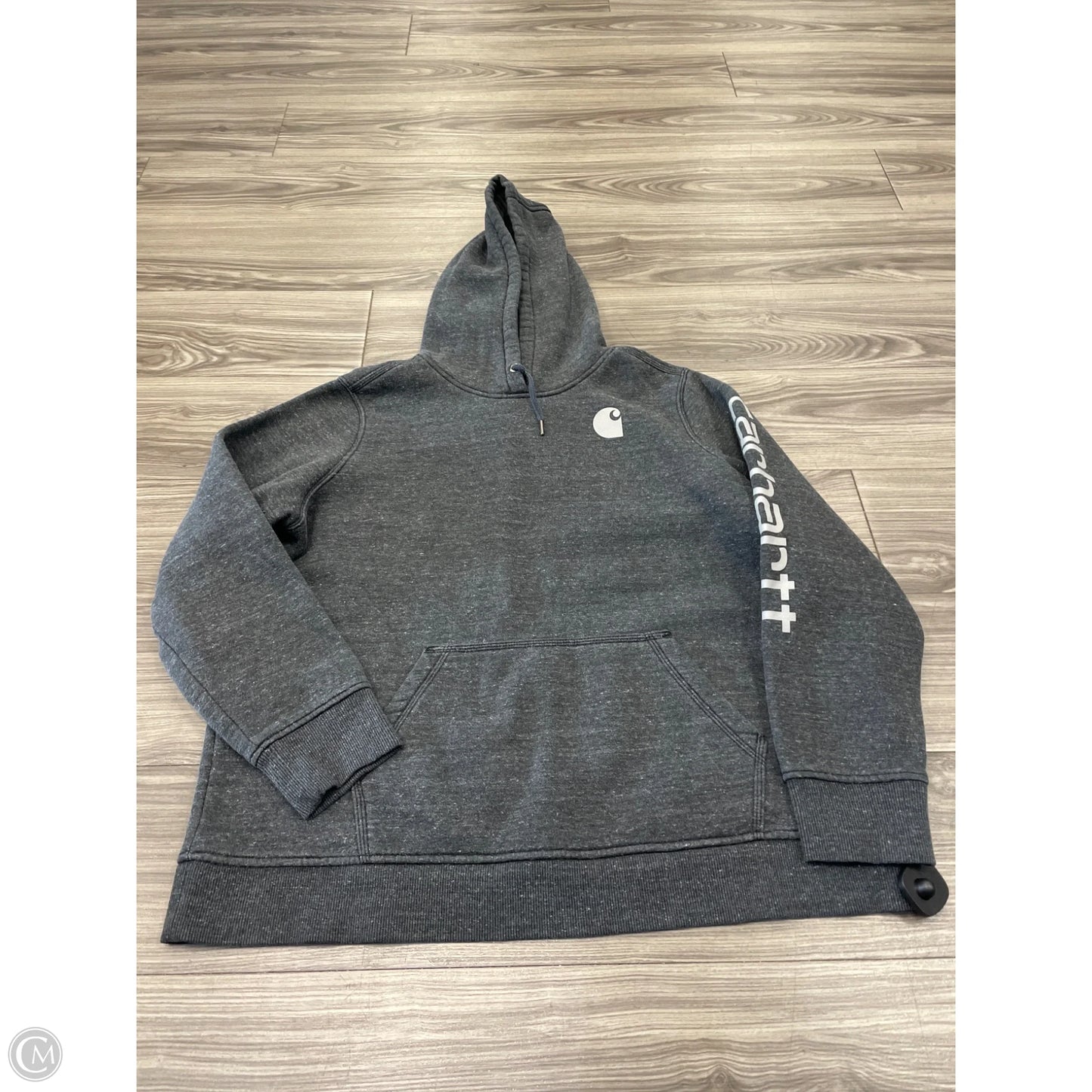Sweatshirt Hoodie By Carhartt In Grey, Size: 2x