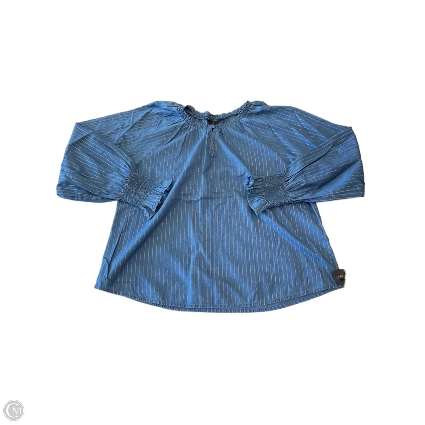 Top Long Sleeve Basic By White House Black Market In Blue, Size: Xl