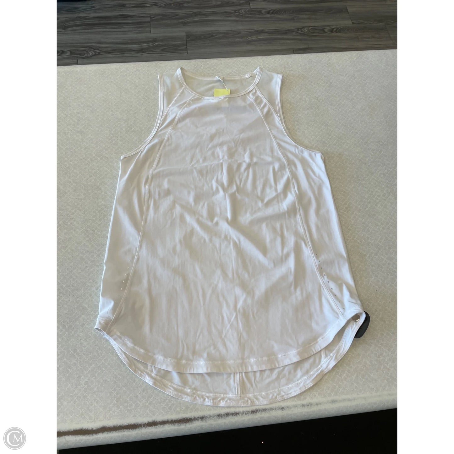 Athletic Tank Top By Lululemon In White, Size: 4