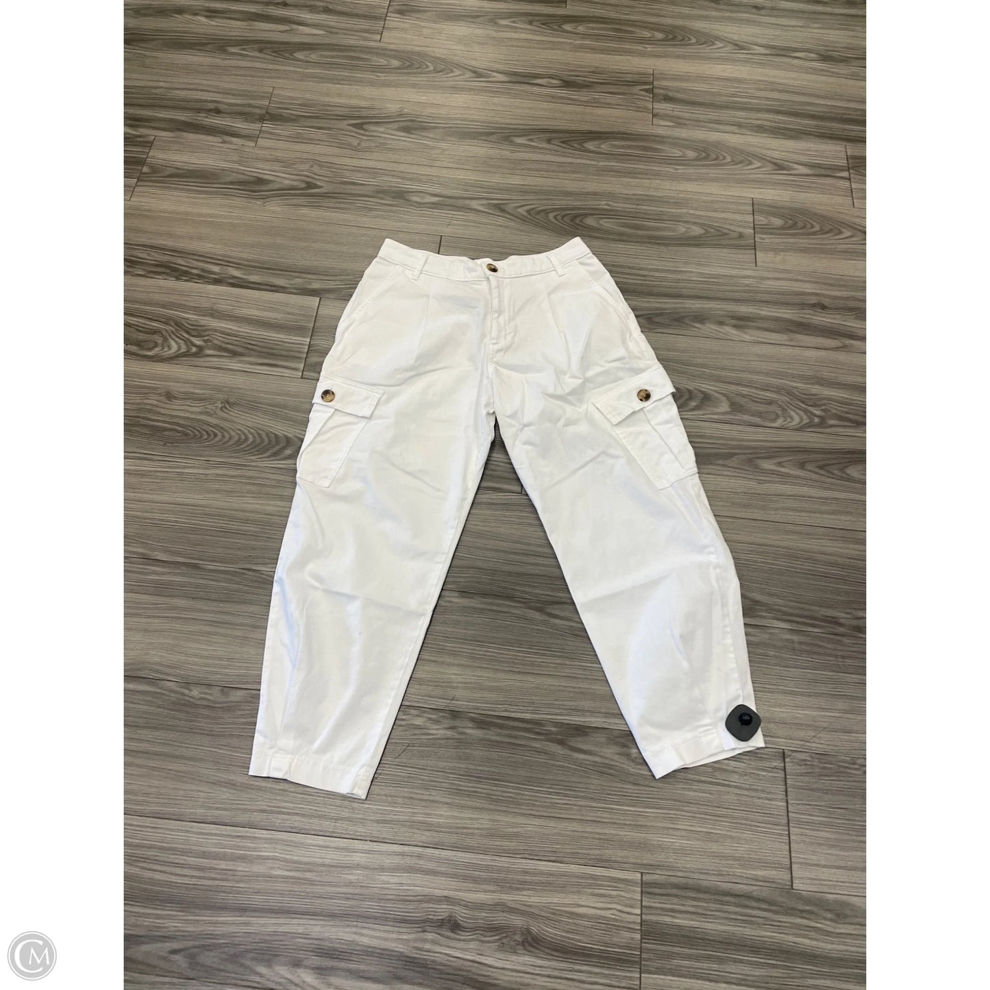 Pants Wide Leg By Amadi In White, Size: M
