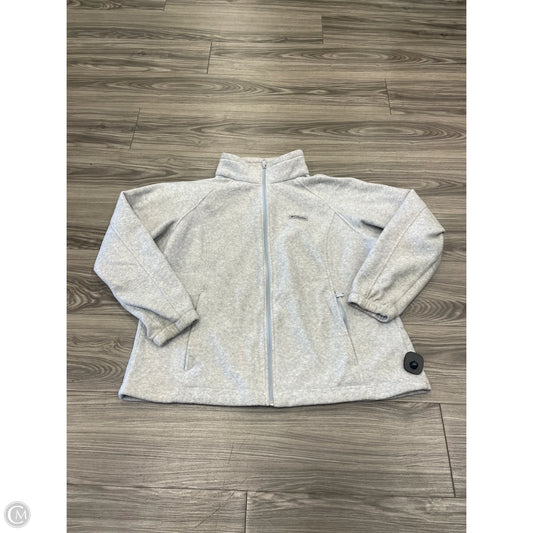 Jacket Fleece By Columbia In Grey, Size: 2x