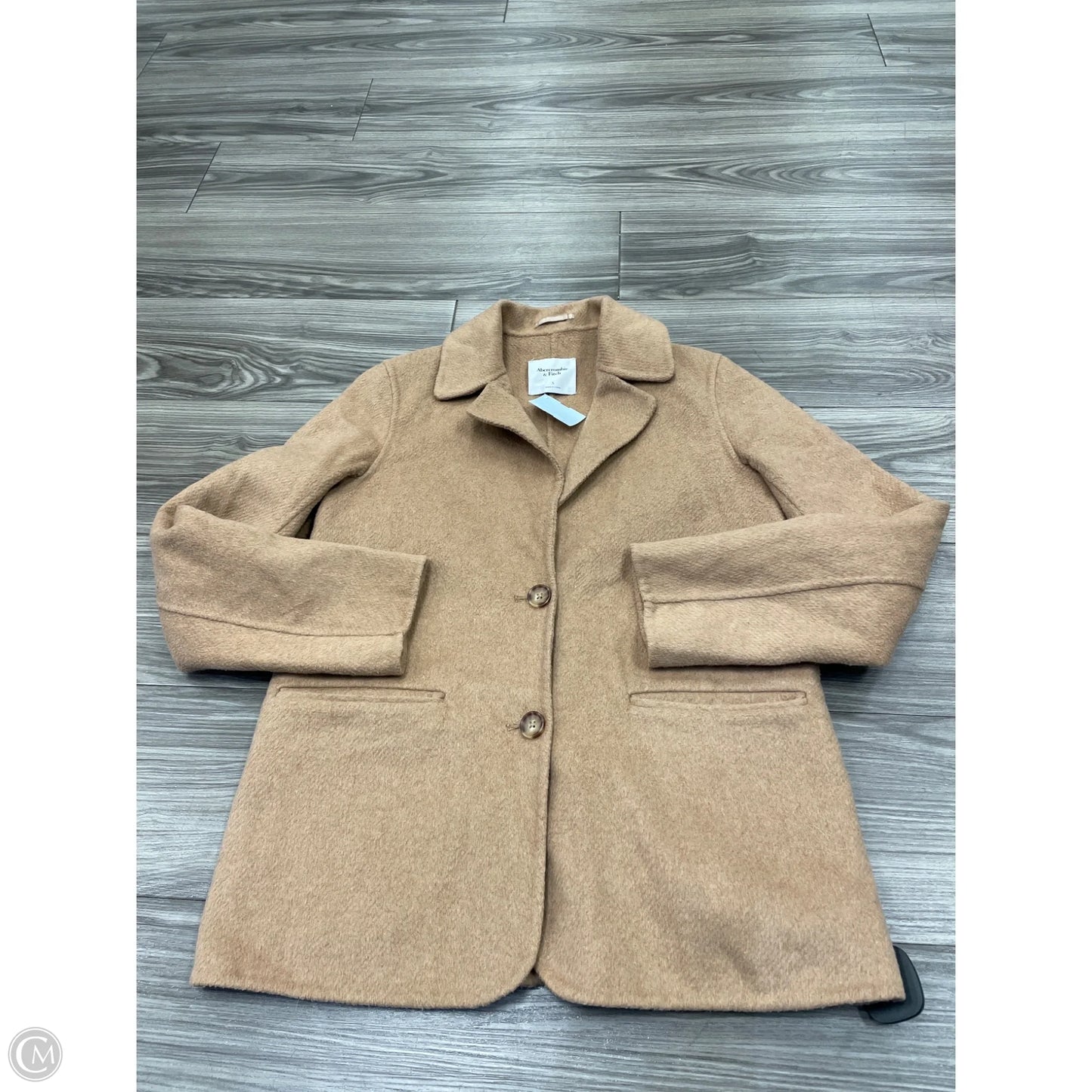 Coat Peacoat By Abercrombie And Fitch In Brown, Size: S