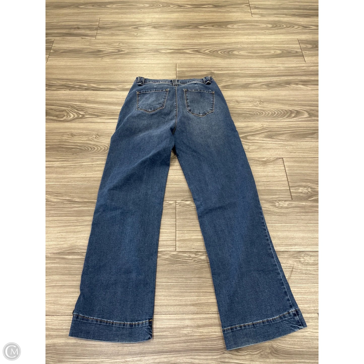 Jeans Wide Leg By Curve Appeal In Blue, Size: 10