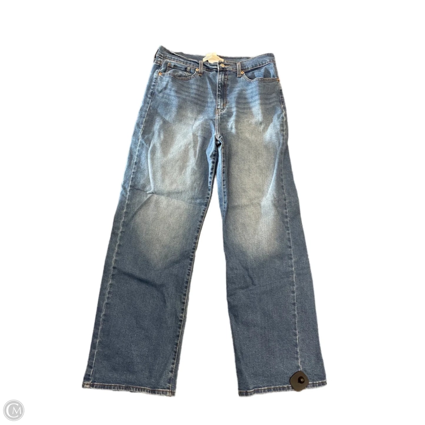 Jeans Straight By Levis In Blue, Size: 12