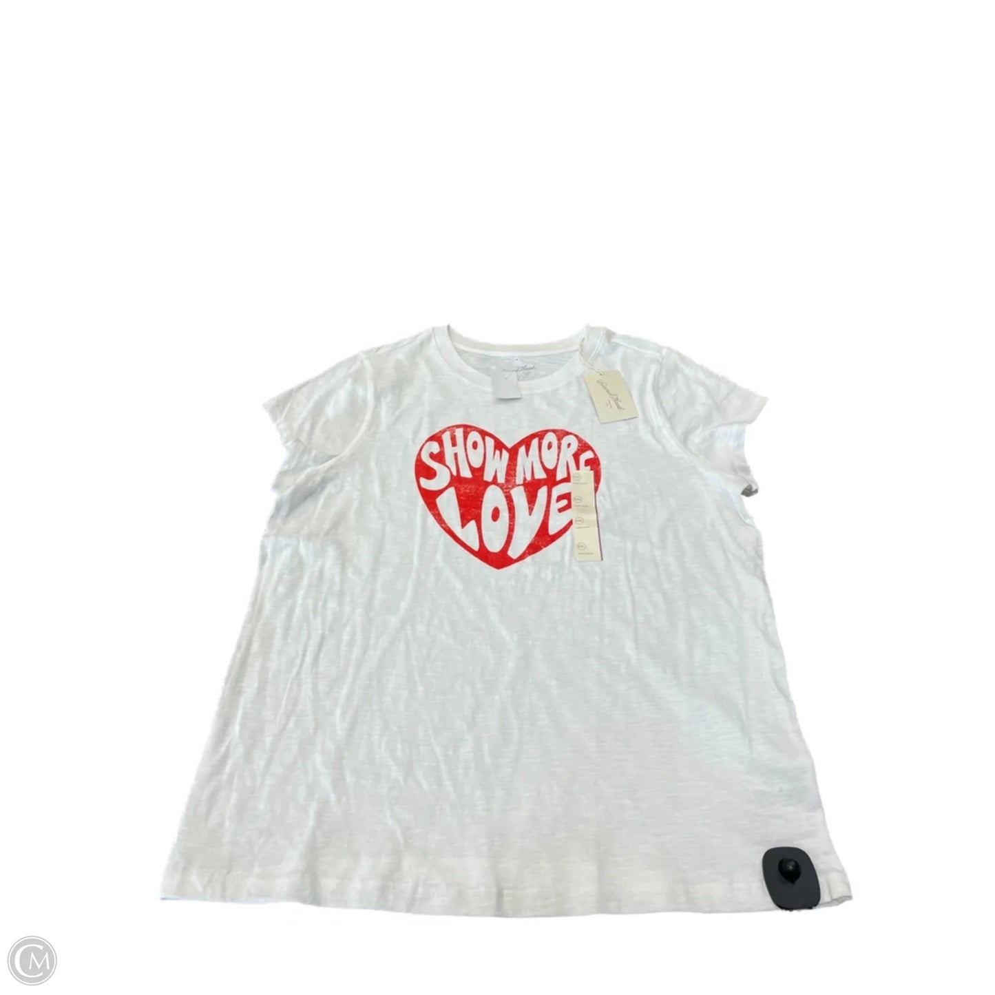 Top Short Sleeve By Universal Thread In White, Size: Xxl