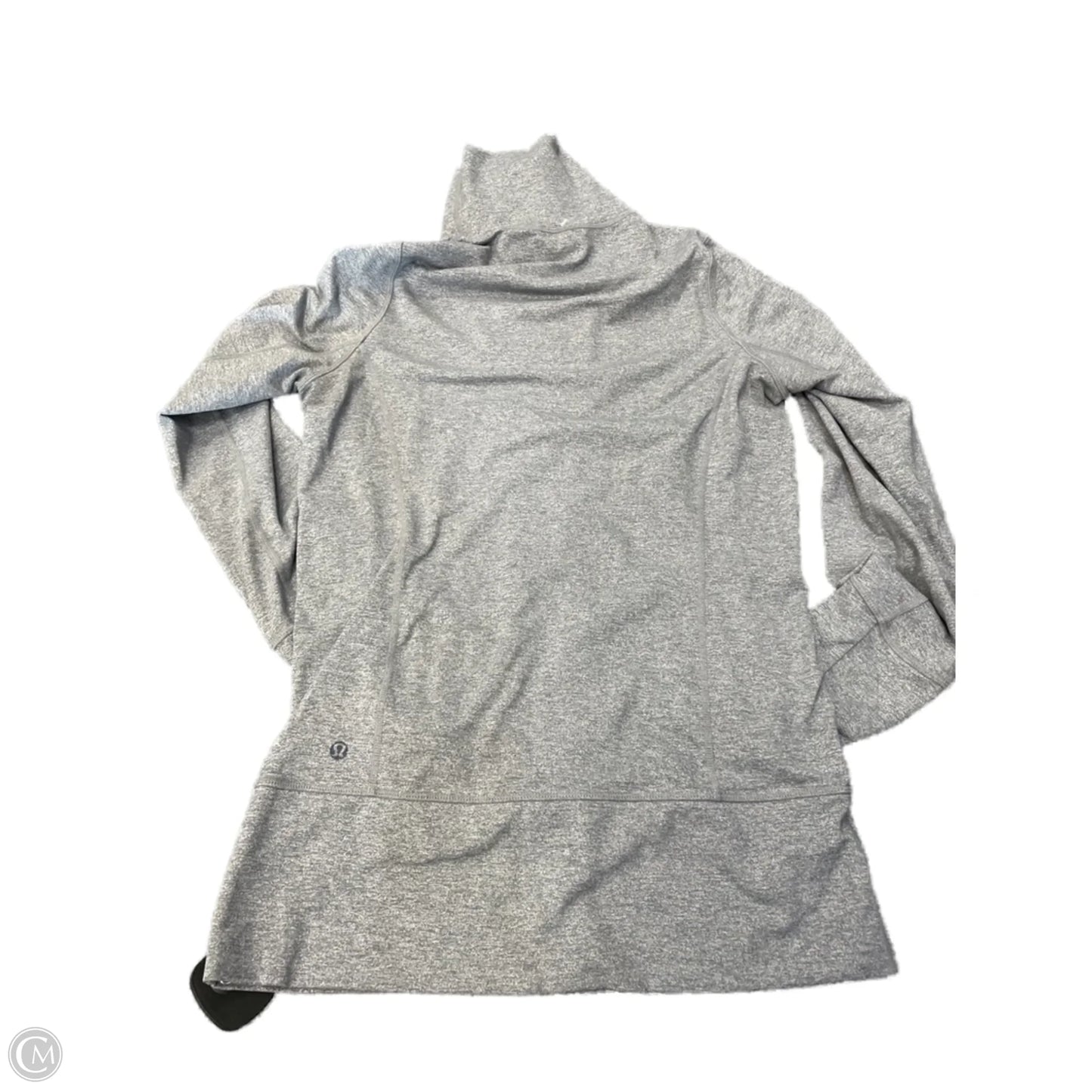 Athletic Sweatshirt Collar By Lululemon In Grey, Size: 6