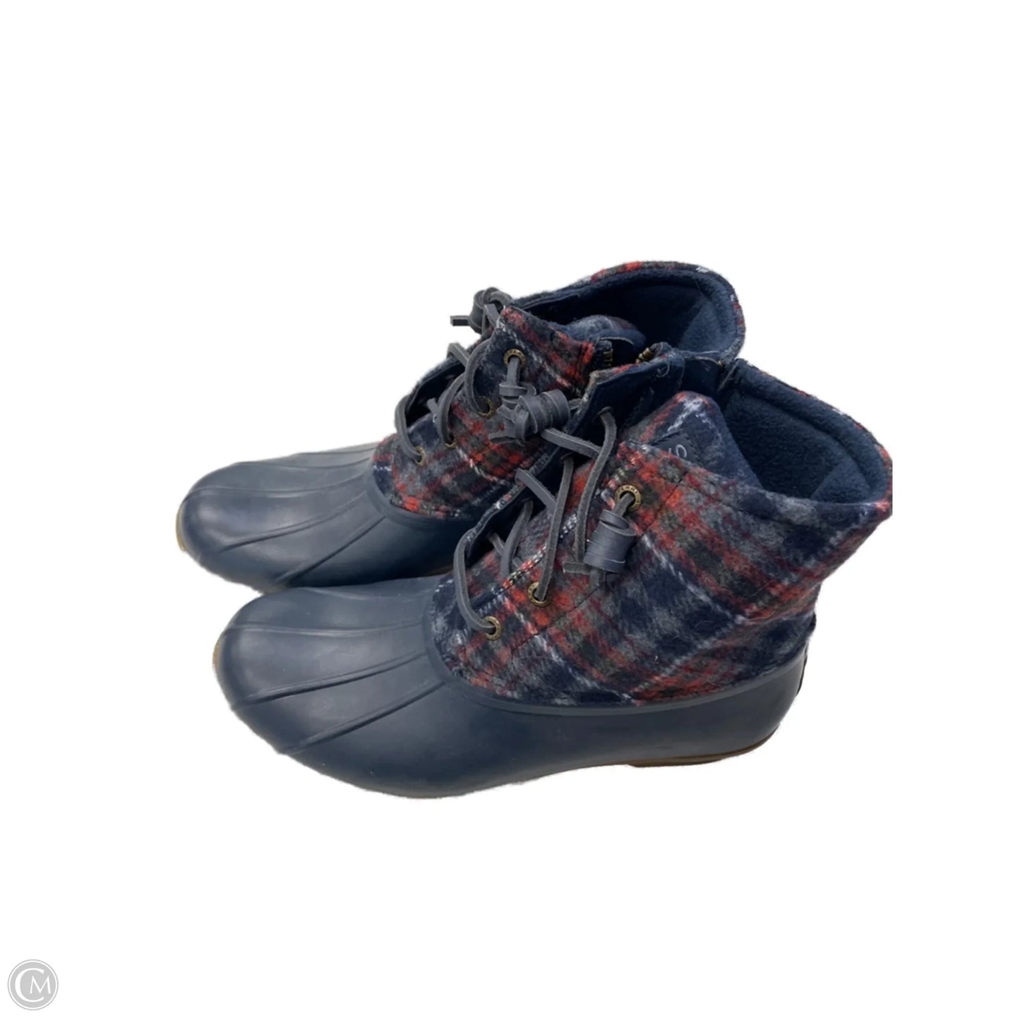 Boots Hiking By Sperry In Plaid Pattern, Size: 7.5