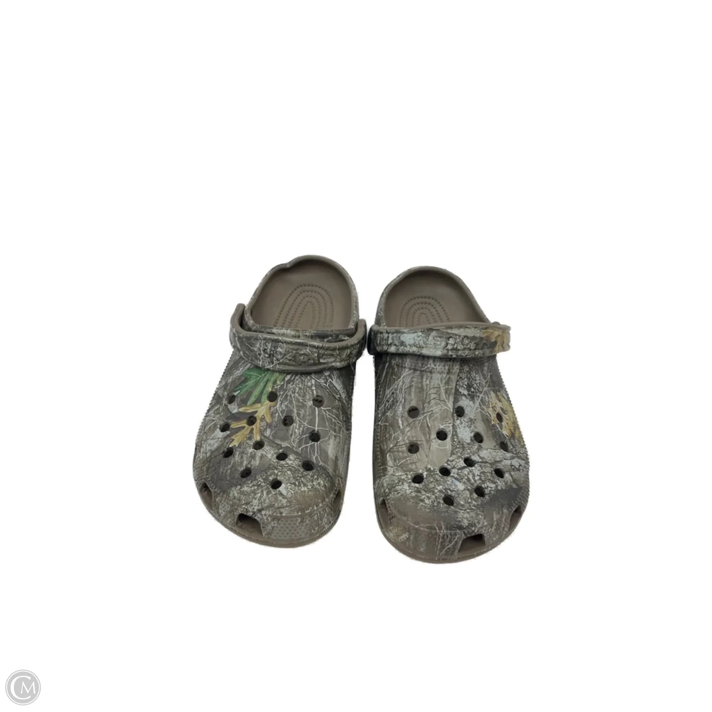 Shoes Athletic By Crocs In Camouflage Print, Size: 9
