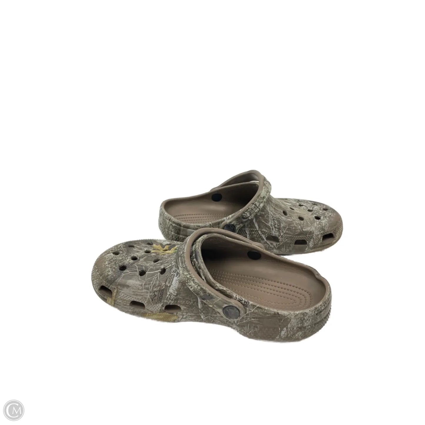Shoes Athletic By Crocs In Camouflage Print, Size: 9