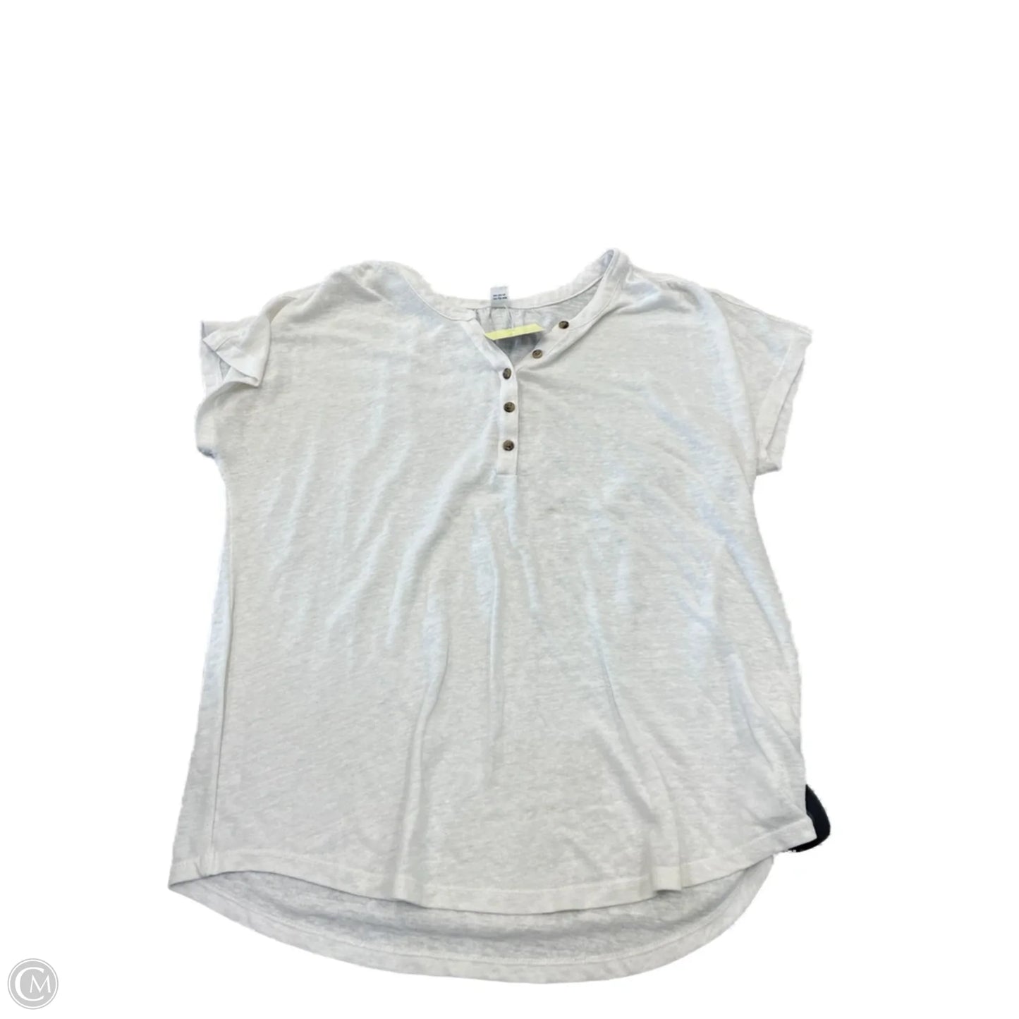 Top Short Sleeve By Old Navy In White, Size: L
