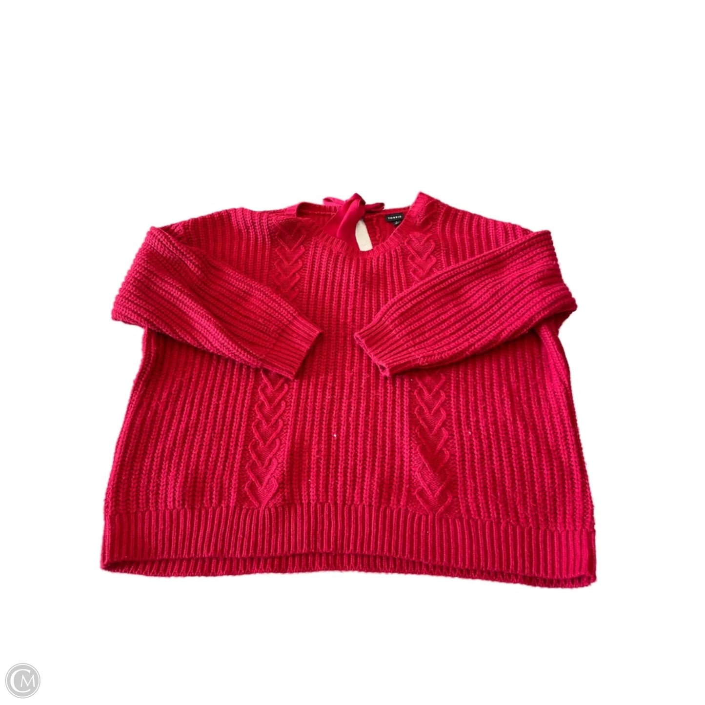 Sweater By Torrid In Red, Size: 3x
