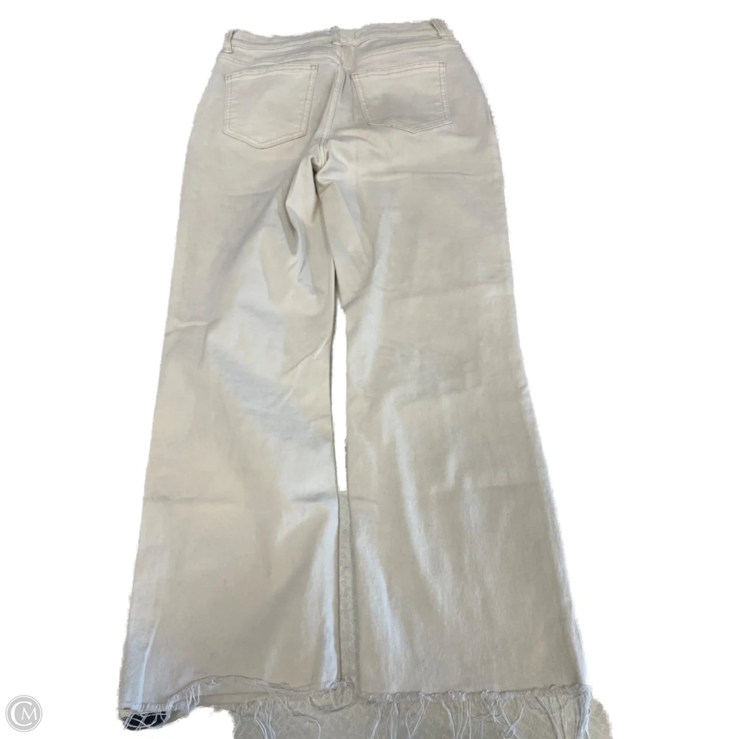 Jeans Boyfriend By Clothes Mentor In Cream, Size: 8