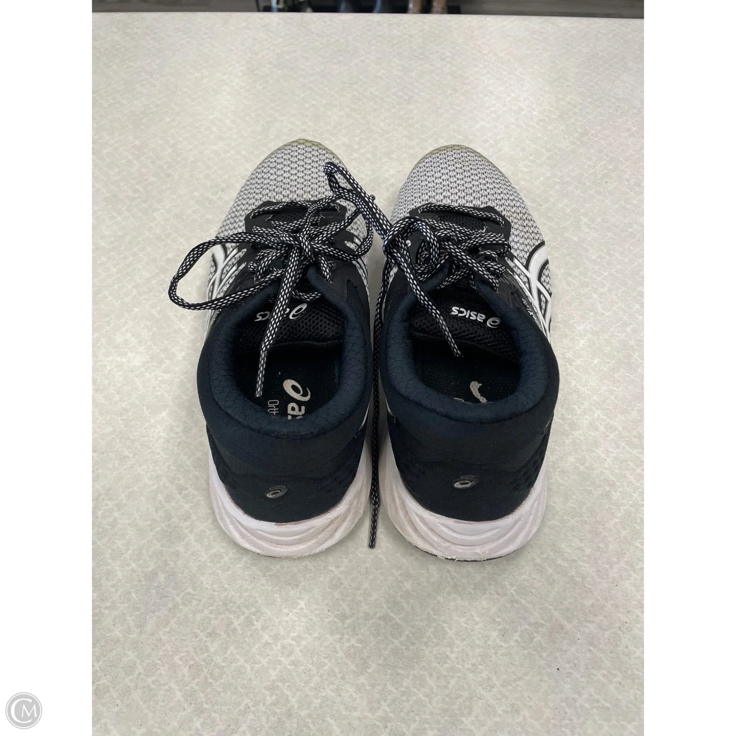 Shoes Athletic By Asics In Black & White, Size: 7.5