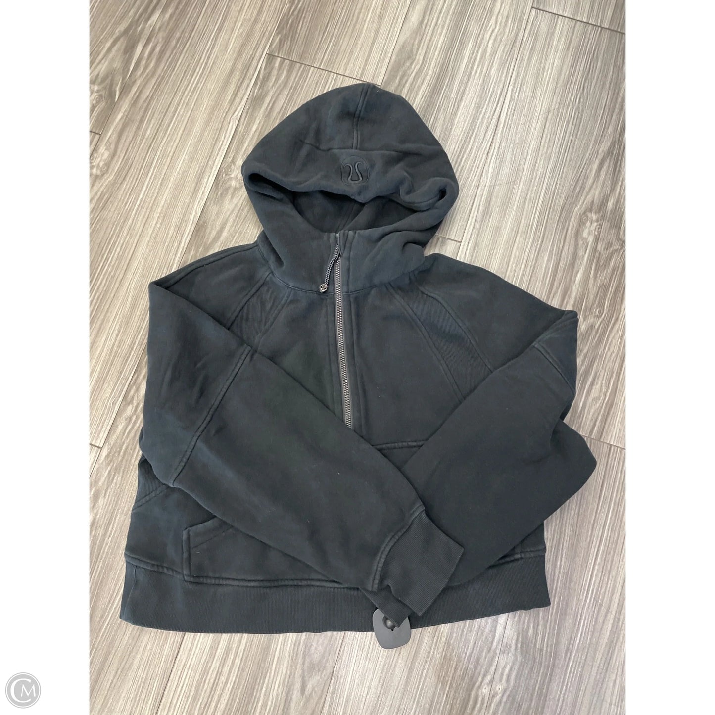 Athletic Sweatshirt Hoodie By Lululemon In Black, Size: S